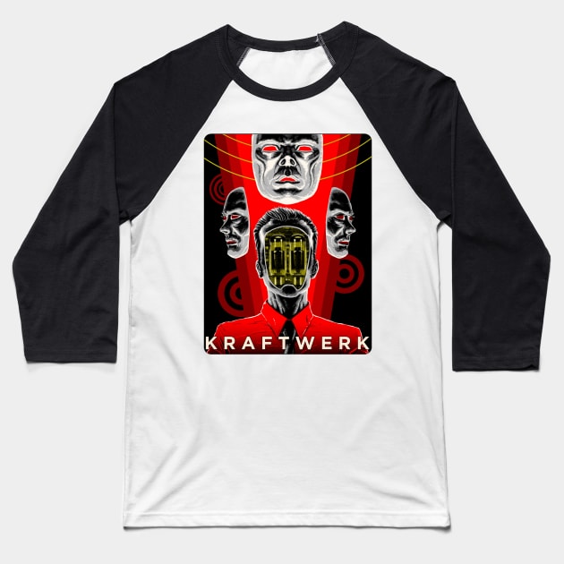 Kraftwerk Baseball T-Shirt by Kobojagi